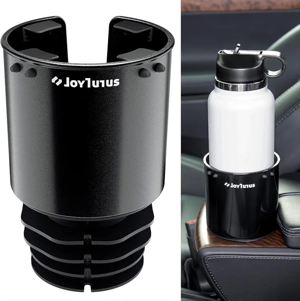 Black Upgraded Car Cup Holder Expander